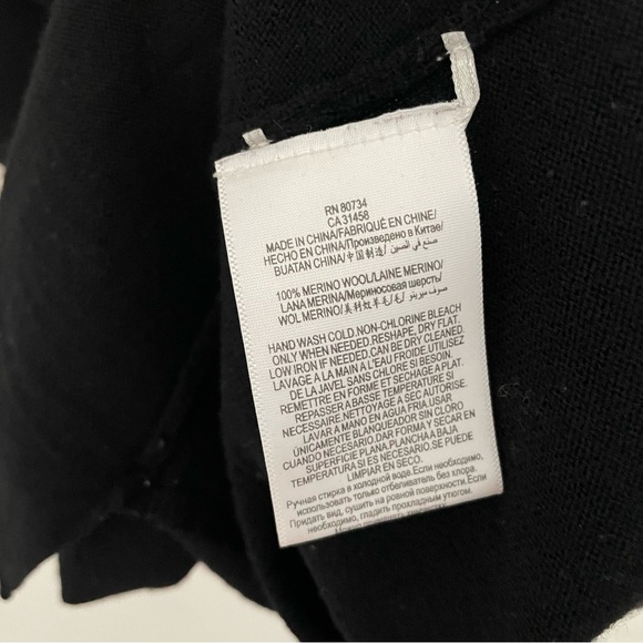 BCBGMaxAzria Kalis Black Cowl Neck Turtleneck Sleeveless Knit Open Back Sweater - Picture 7 of 10